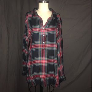 Marleylilly Flannel Tunic Top